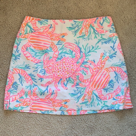 Lilly Pulitzer Marigold Crab Skort in Resort White Getting Steamy - Picture 1 of 5